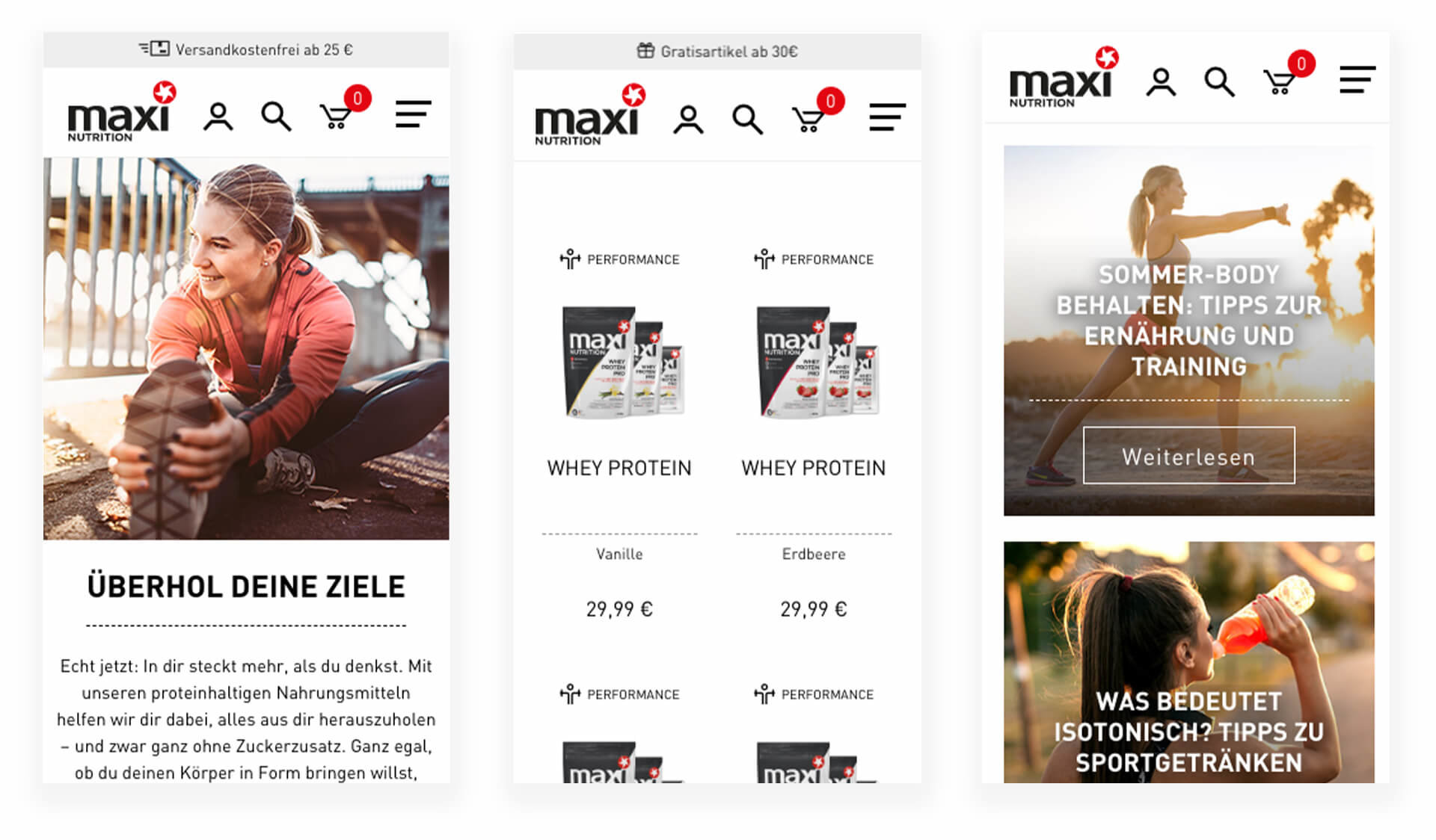 Maxinutrition Shop mobile